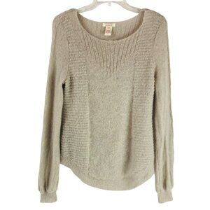 Sundance Lightweight Mohair Wool Blend Sweater Beige Women’s Size M Quiet Luxury